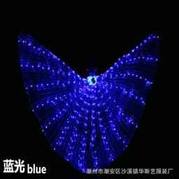 image-Huasiyi LED Luminous Dance Wings Adult Belly Dance Performance Props