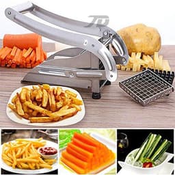 image-Stainless Steel Manual Potato Cutter French Fry Slicer