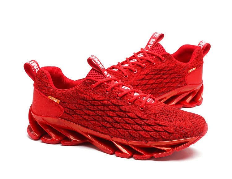 image-Men's Breathable Mesh Running Sneakers Lace-up Casual Gym Shoes