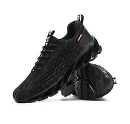 image-Men's Breathable Mesh Running Sneakers Lace-up Casual Gym Shoes