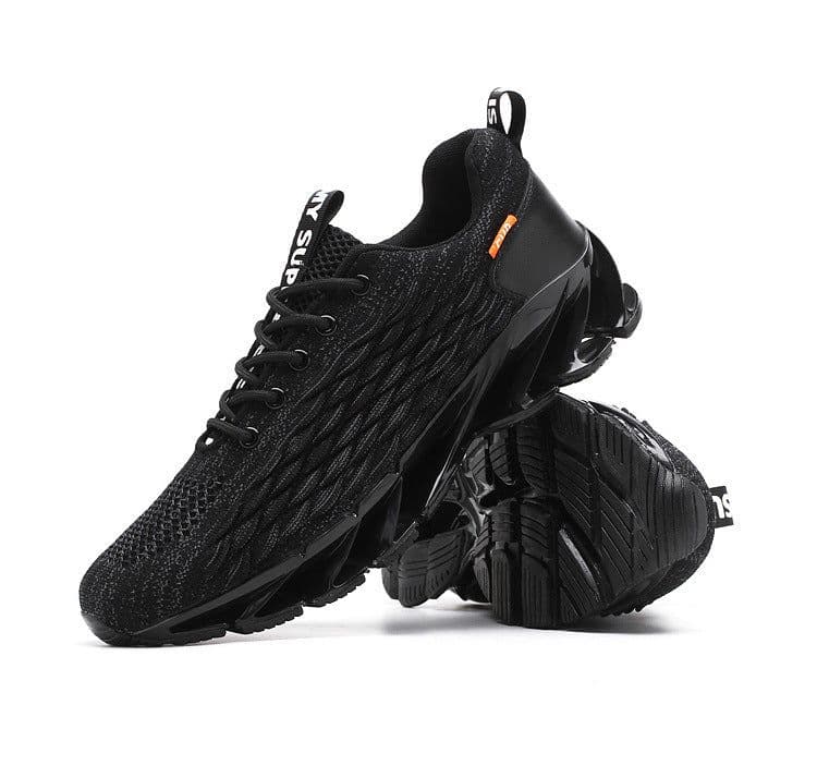 image-Men's Breathable Mesh Running Sneakers Lace-up Casual Gym Shoes