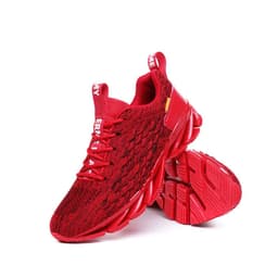 image-Men's Breathable Mesh Running Sneakers Lace-up Casual Gym Shoes