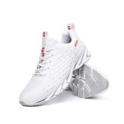 image-Men's Breathable Mesh Running Sneakers Lace-up Casual Gym Shoes