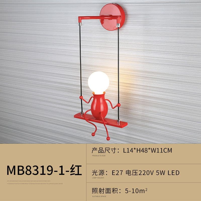 image-Pure Lighting MB8319/1 Villain Wall Lamp Children's Bedroom Iron
