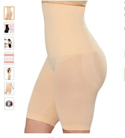 image-Women's High Waisted Seamless Shaping Panties Butt Lifting Shapewear