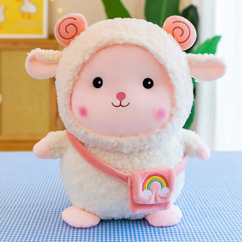 image-Rainbow Sheep Plush Toy Doll 50cm PP Cotton Stuffed Animal