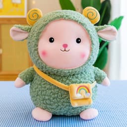 image-Rainbow Sheep Plush Toy Doll 50cm PP Cotton Stuffed Animal