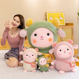 image-Rainbow Sheep Plush Toy Doll 50cm PP Cotton Stuffed Animal