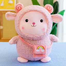 image-Rainbow Sheep Plush Toy Doll 50cm PP Cotton Stuffed Animal