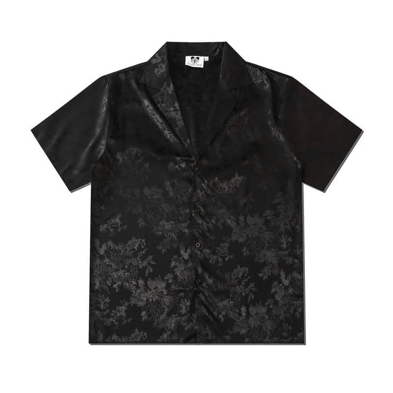 image-LinziYong.1981 Men's Floral Short Sleeve Shirt Loose Fit Summer