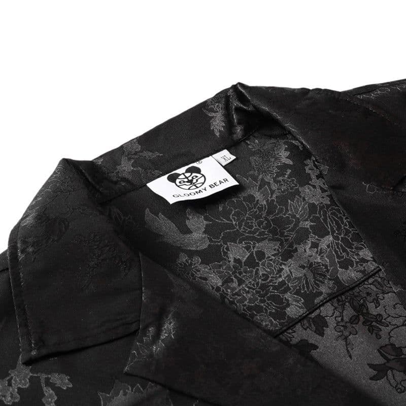 image-LinziYong.1981 Men's Floral Short Sleeve Shirt Loose Fit Summer