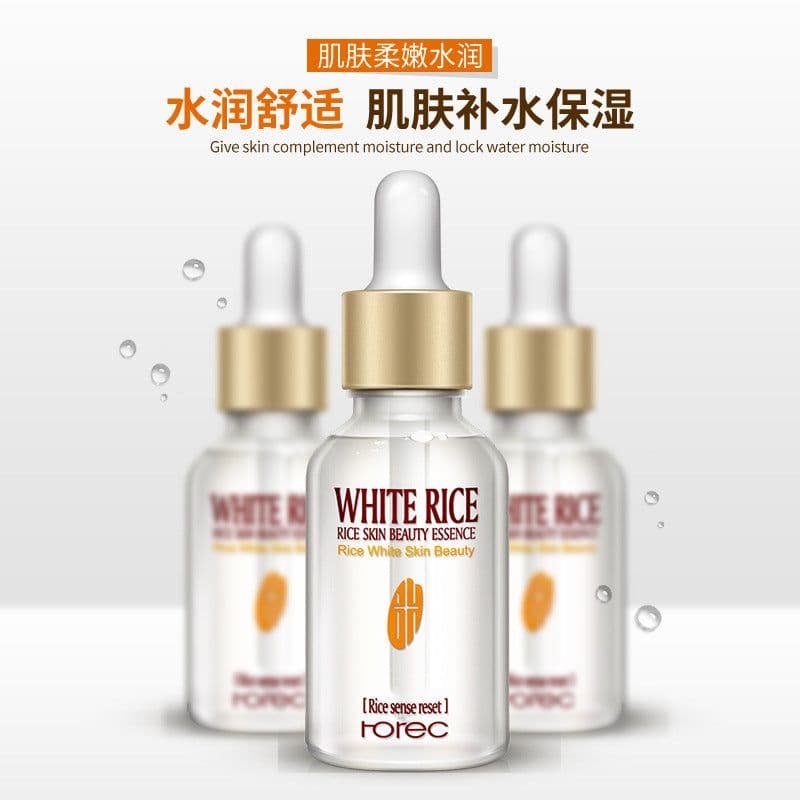image-Han Chan White Rice Essence 15ml Moisturizing Pore Refining Serum