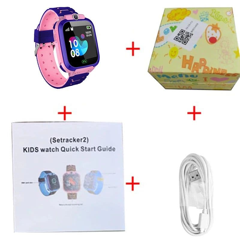 image-Q12 Kids Smart Watch 1.44" GPS Tracker Voice Chat SOS Monitor