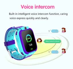 image-Q12 Kids Smart Watch 1.44" GPS Tracker Voice Chat SOS Monitor