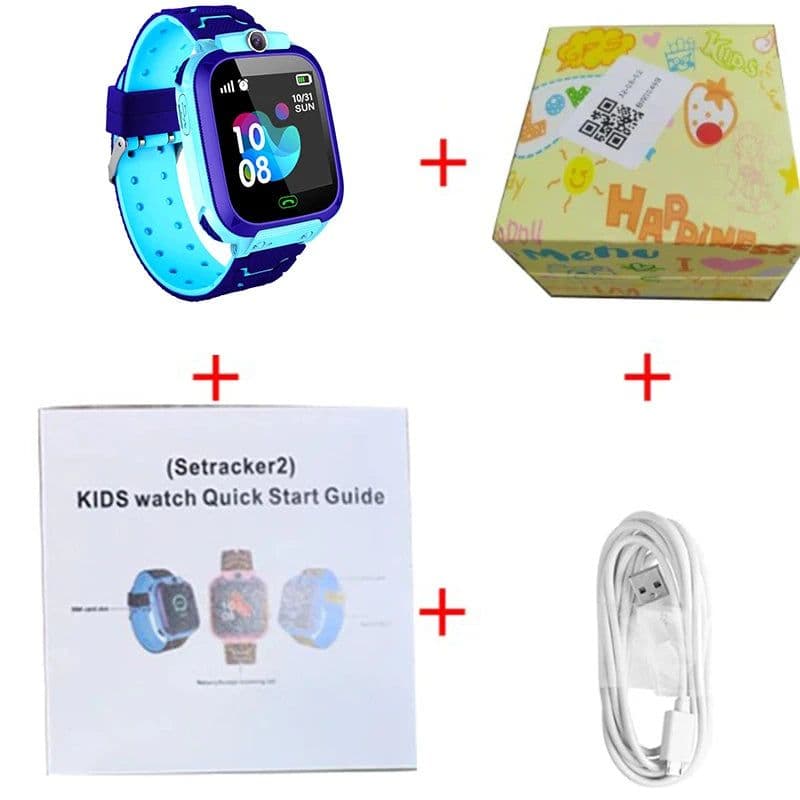 image-Q12 Kids Smart Watch 1.44" GPS Tracker Voice Chat SOS Monitor
