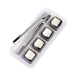 image-Stainless Steel Whiskey Ice Cubes 8-Piece Set