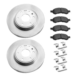 image-VEVOR Front & Rear Brake Kit Compatible with 2008-2017 Buick Enclave, 2009-2017 Chevrolet Traverse/2007-2010 Saturn Outlook, 2007-2016 GMC Acadia/2017 GMC Acadia Limited, Hollow Brake Rotors Pads Kit