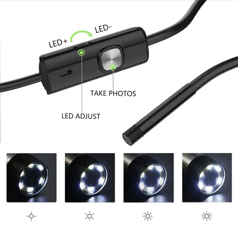 image-USB Endoscope Camera 5.5mm IP67 Waterproof 2M Industrial Inspection