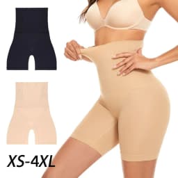 image-High-Waisted Seamless Shaping Corset with Boning Support