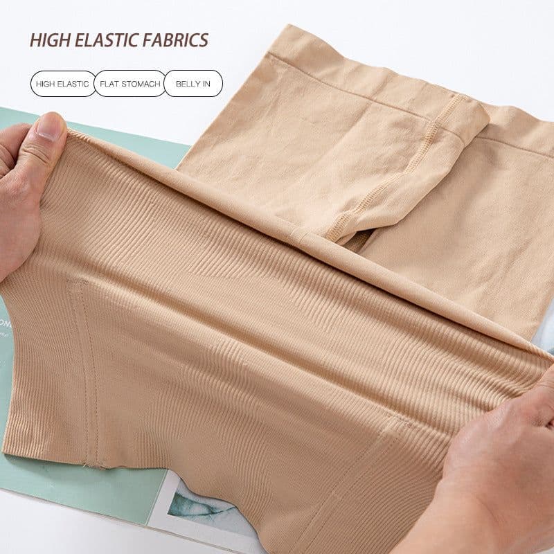 image-High-Waisted Seamless Shaping Corset with Boning Support