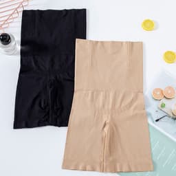 image-High-Waisted Seamless Shaping Corset with Boning Support