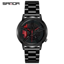 image-Sanda 1040 Men's Quartz Watch Steel Band Waterproof 30M