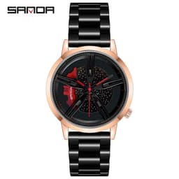 image-Sanda 1040 Men's Quartz Watch Steel Band Waterproof 30M