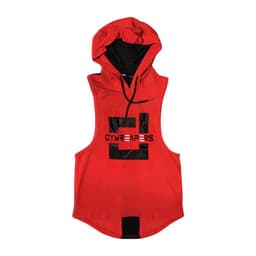 image-Men's Sports Vest Hoodie Sleeveless Pullover Fitness Training Top