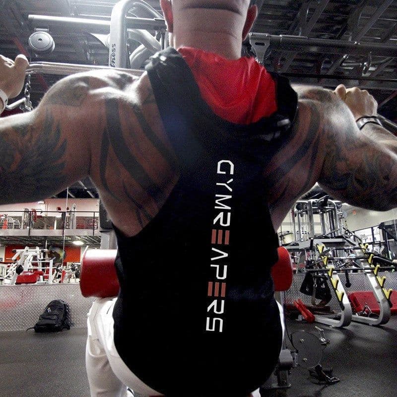 image-Men's Sports Vest Hoodie Sleeveless Pullover Fitness Training Top