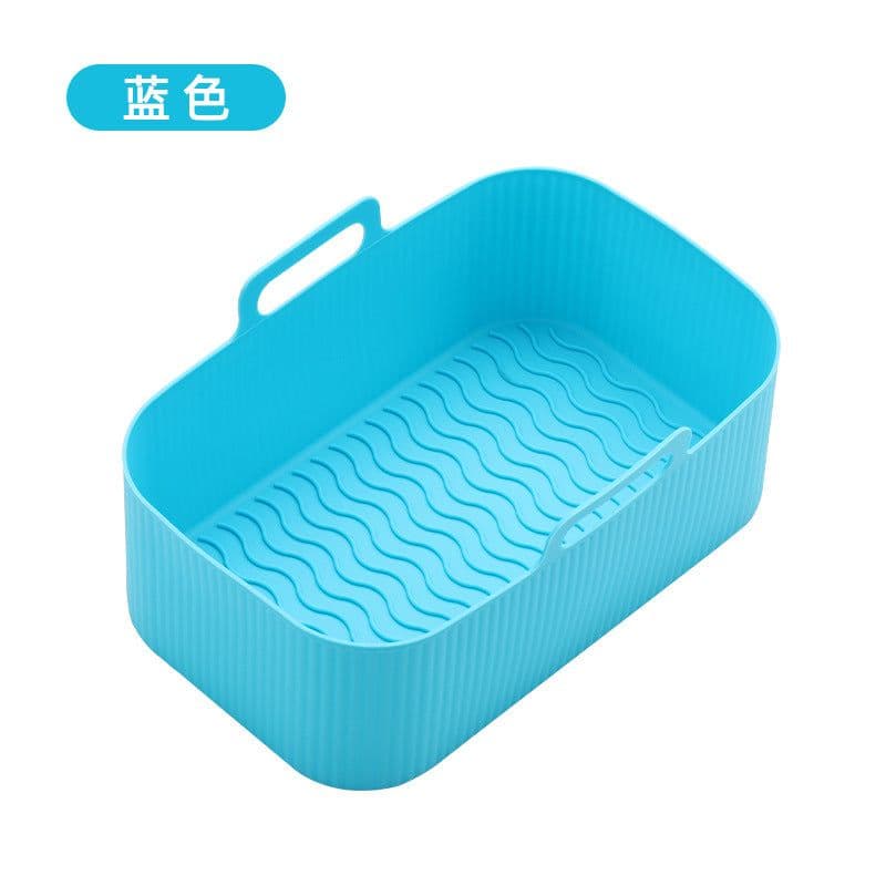 image-Air Fryer Silicone Baking Mat Pan Square Round Heat Resistant