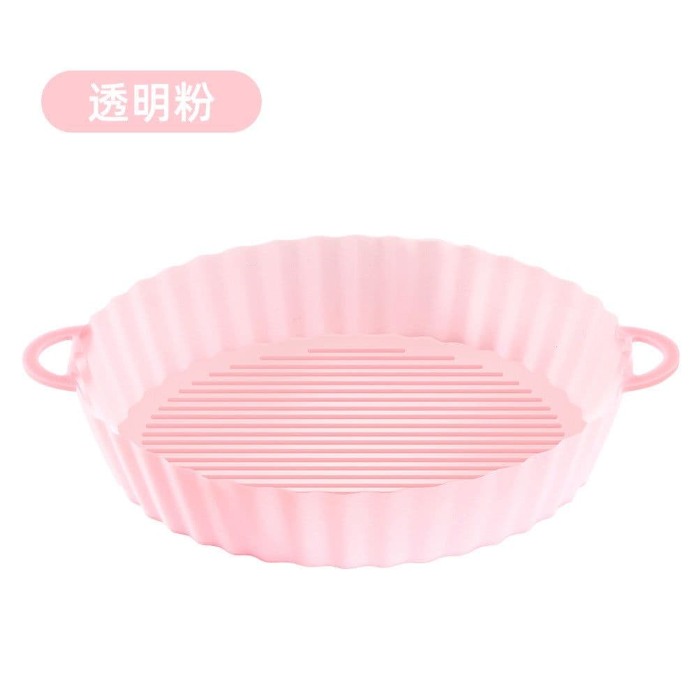 image-Air Fryer Silicone Baking Mat Pan Square Round Heat Resistant