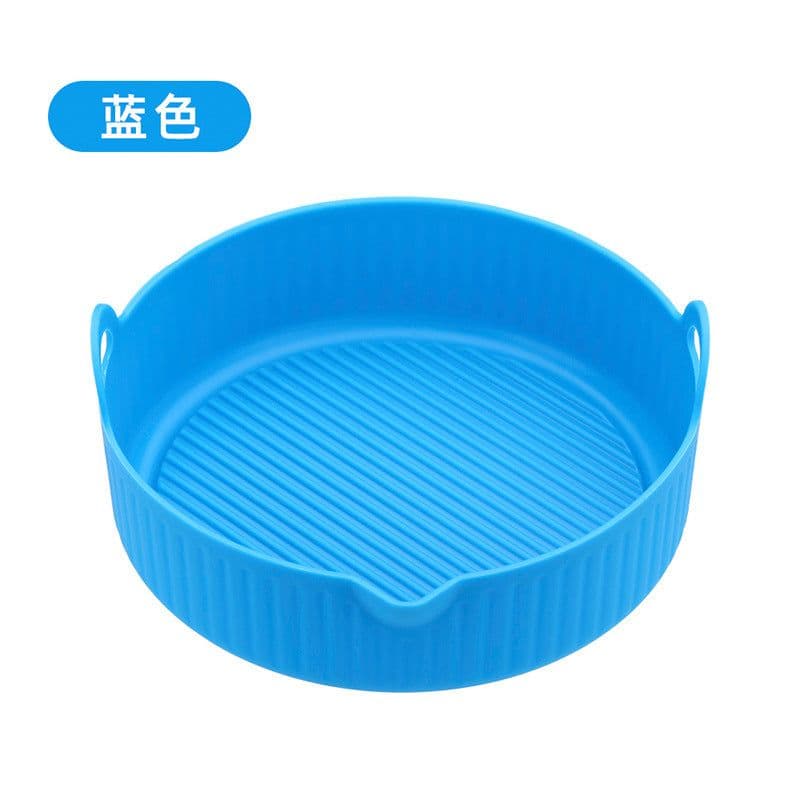 image-Air Fryer Silicone Baking Mat Pan Square Round Heat Resistant