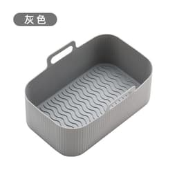 image-Air Fryer Silicone Baking Mat Pan Square Round Heat Resistant