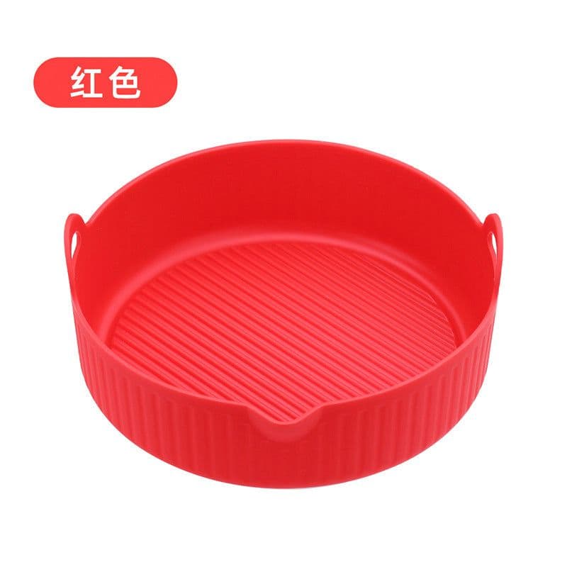 image-Air Fryer Silicone Baking Mat Pan Square Round Heat Resistant