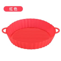 image-Air Fryer Silicone Baking Mat Pan Square Round Heat Resistant