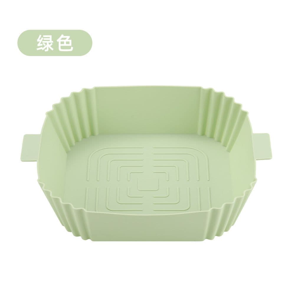 image-Air Fryer Silicone Baking Mat Pan Square Round Heat Resistant