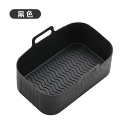 image-Air Fryer Silicone Baking Mat Pan Square Round Heat Resistant