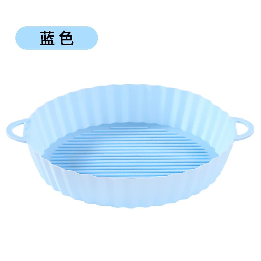 image-Air Fryer Silicone Baking Mat Pan Square Round Heat Resistant