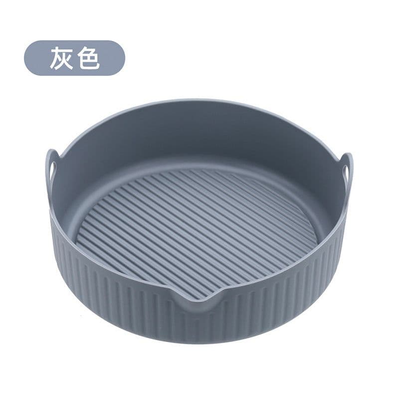 image-Air Fryer Silicone Baking Mat Pan Square Round Heat Resistant