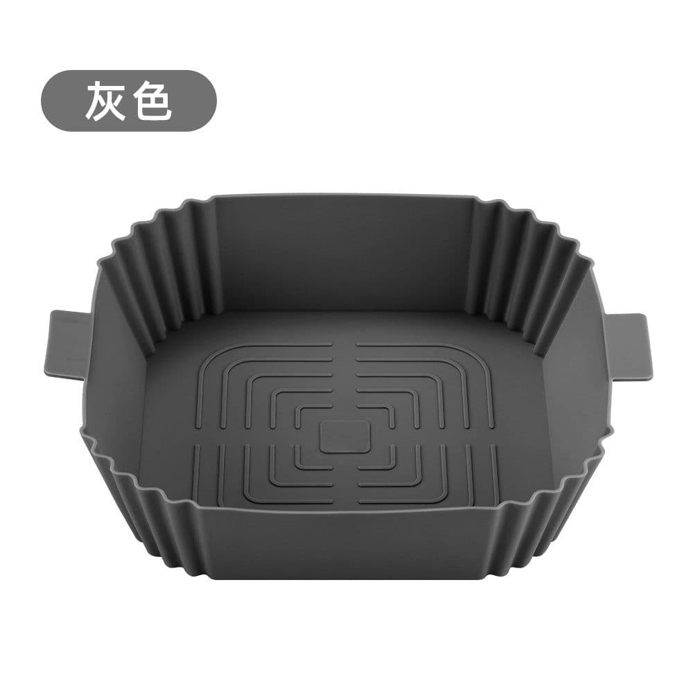 image-Air Fryer Silicone Baking Mat Pan Square Round Heat Resistant