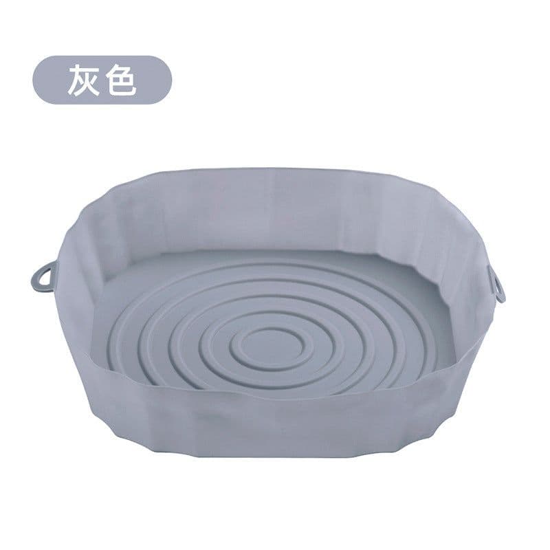 image-Air Fryer Silicone Baking Mat Pan Square Round Heat Resistant