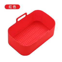 image-Air Fryer Silicone Baking Mat Pan Square Round Heat Resistant