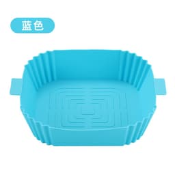 image-Air Fryer Silicone Baking Mat Pan Square Round Heat Resistant