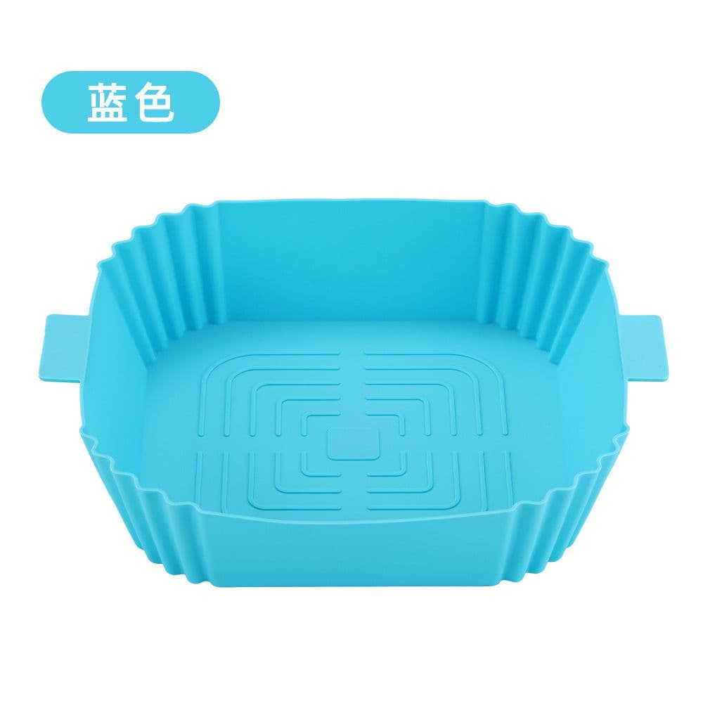 image-Air Fryer Silicone Baking Mat Pan Square Round Heat Resistant