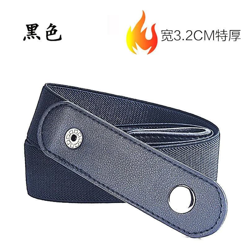 image-Elastic No-Buckle Invisible Belt for Women Jeans 130cm