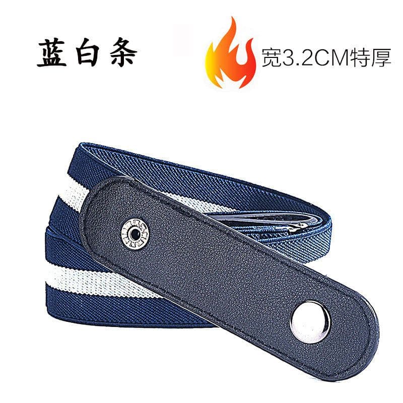 image-Elastic No-Buckle Invisible Belt for Women Jeans 130cm