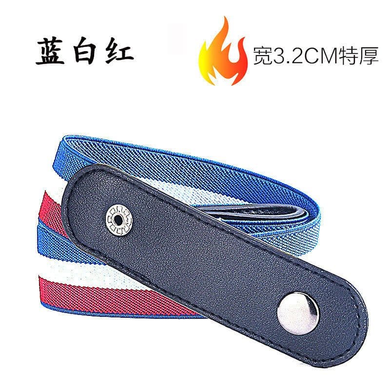 image-Elastic No-Buckle Invisible Belt for Women Jeans 130cm