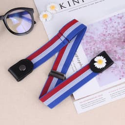 image-Elastic No-Buckle Invisible Belt for Women Jeans 130cm