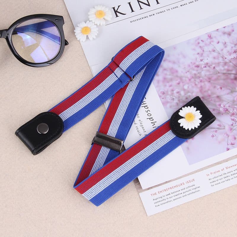 image-Elastic No-Buckle Invisible Belt for Women Jeans 130cm