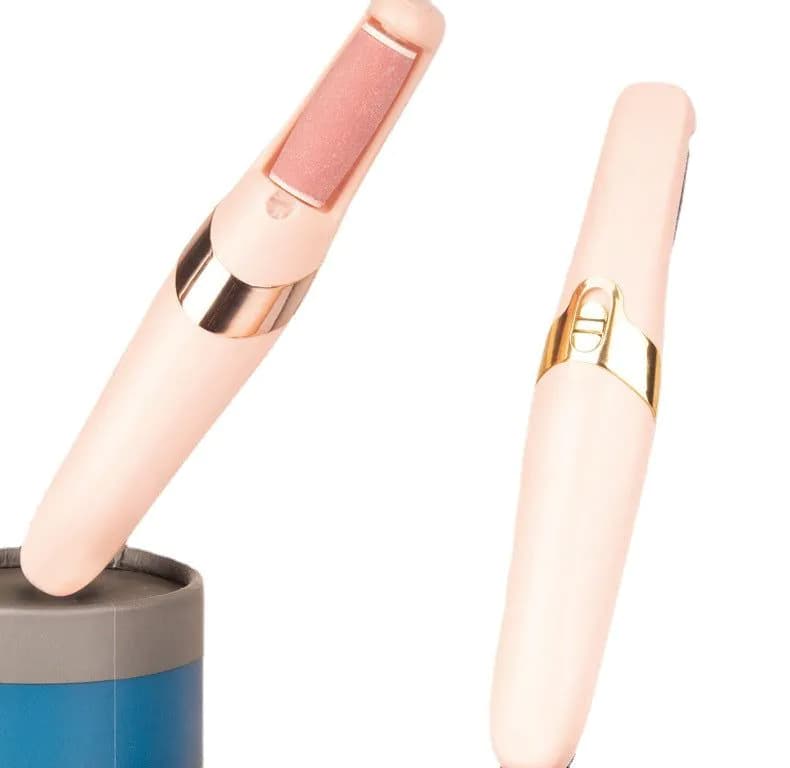 image-Electric Foot Grinder Callus Remover Pedicure Tool - Pink Round
